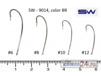 Крючки SUNG WOON SW-9014, цв. BR, уп. 100 шт.